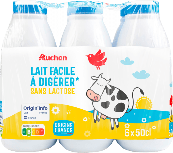 Lait Facile à Digérer Sans Lactose Auchan
