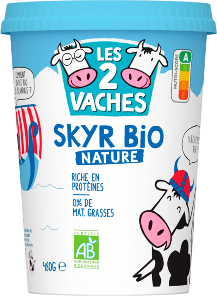 Skyr Nature Bio les 2 Vaches