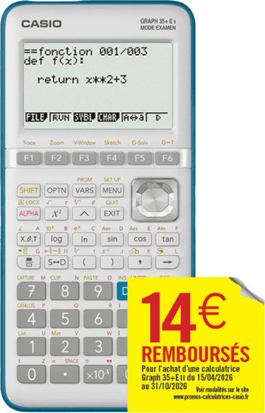 Calculatrice Casio Graph 35+ E Ii