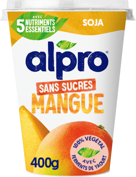 Dessert Végétale Soja Sans Sucre à la Mangue Alpro