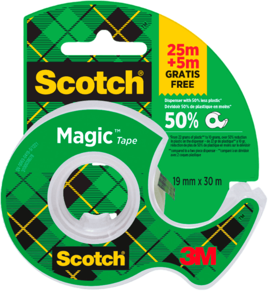 Adhesif 25m + 5m + Devidoir Scotch