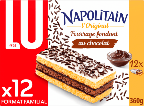 Napolitain Classique Individuel Format Familial Lu