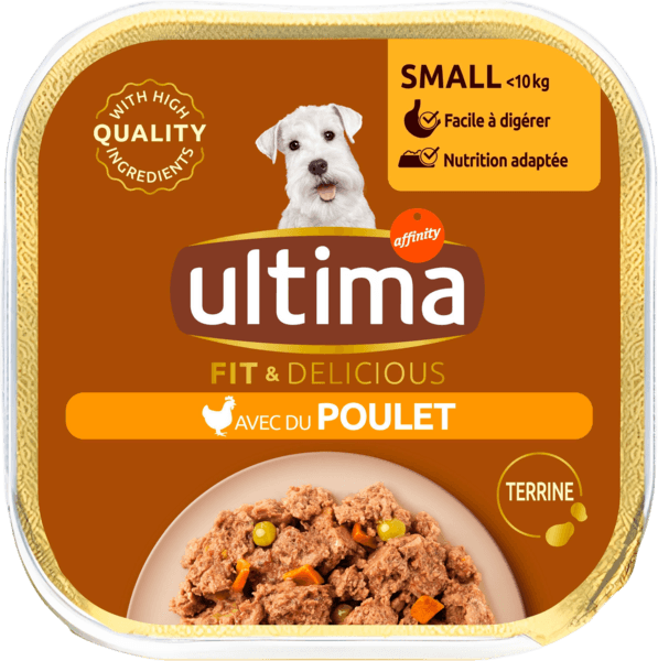 Terrine pour Petit Chien au Poulet Facile à Digérer Ultima