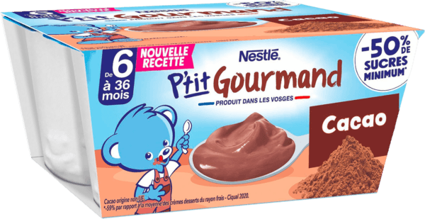 P'tit Gourmand Desserts Lactés au Cacao Naturnes