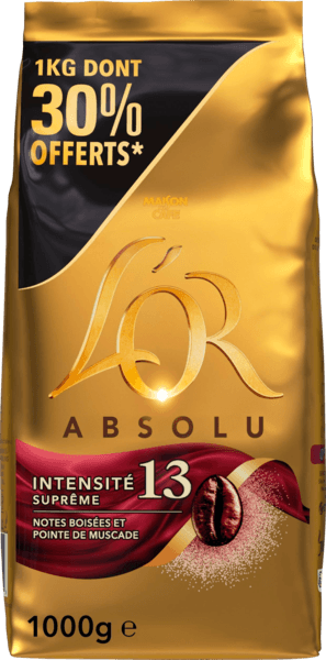 Café en Grains Absolu Intensite 13 L'or