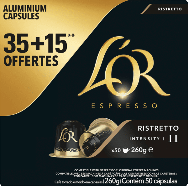 Capsules de Café Ristretto L'or Espresso
