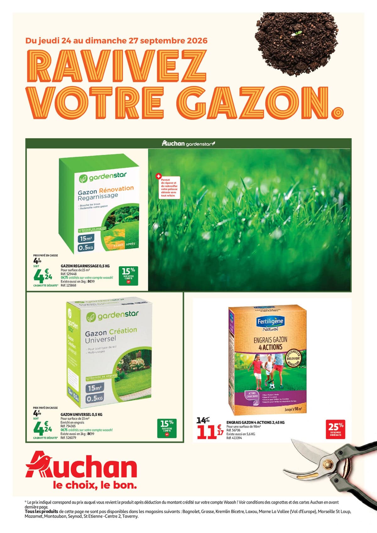 Bons plans du week end jardinage