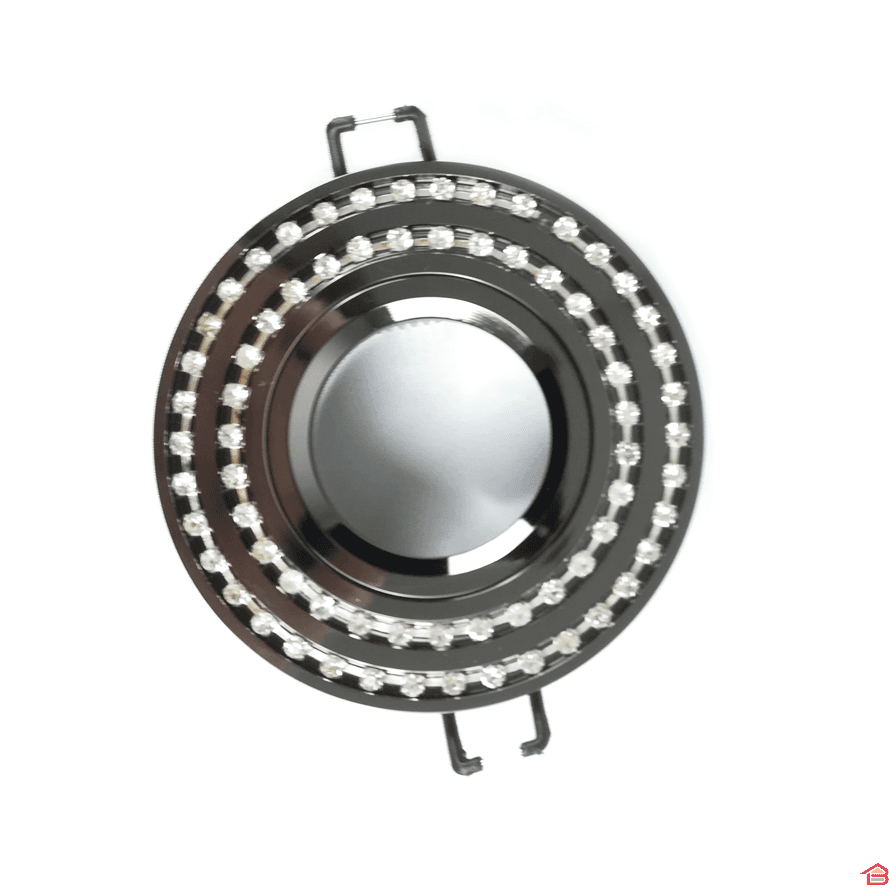 Spot Aluminium Cristal Rond Mr16 Prd3722 Bk Cl