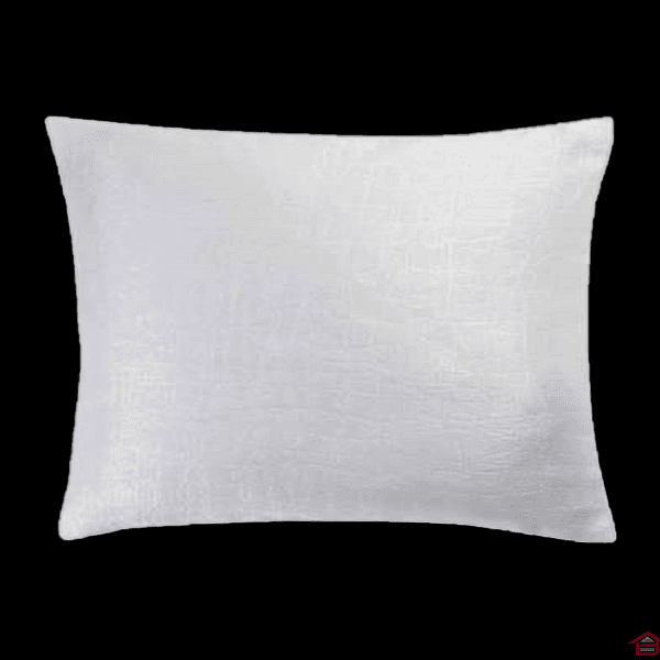 Housse de Coussin + Encart 40x40 Cm Occultant Velours Frappe Opacia Blanc