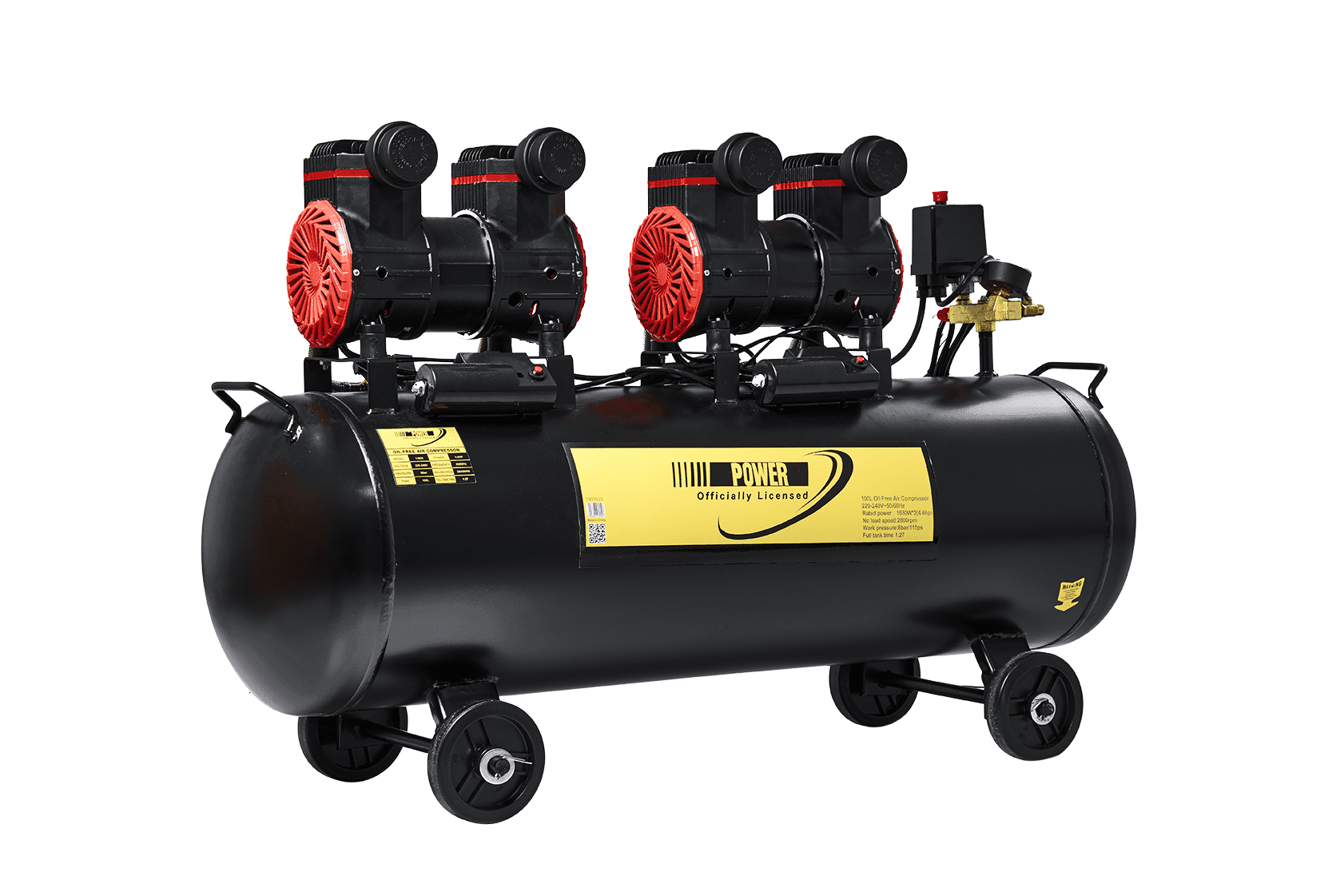 Compresseur Silencieux 100l Power 4.6 Hp