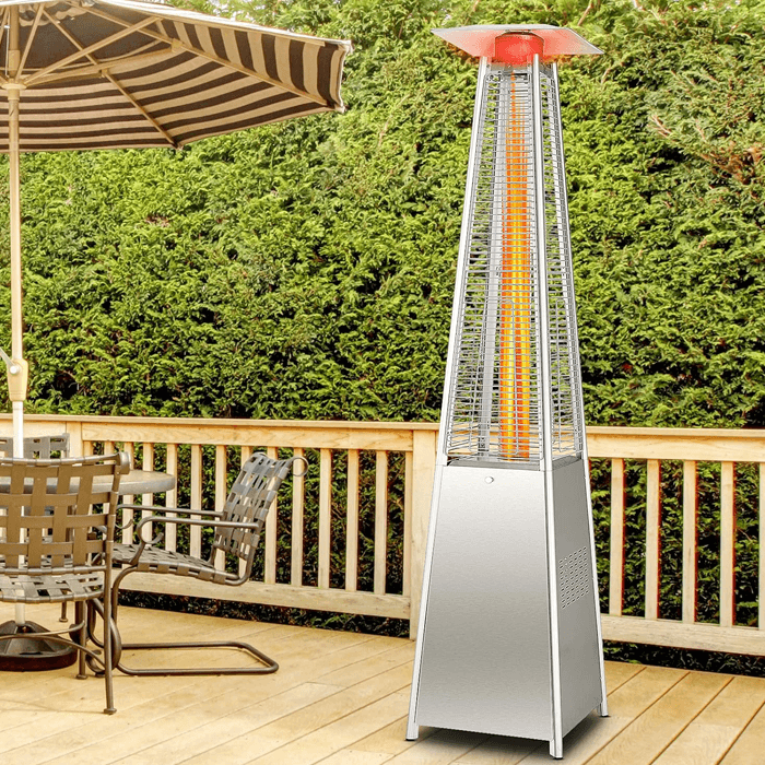 Chauffe Terrasse Pyramidal en Inox Fsd-C Stainless Steel