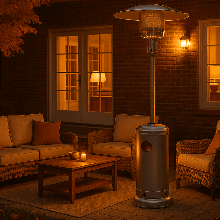 Chauffe Terrasse Champignon Silver Fsd-A-Silver
