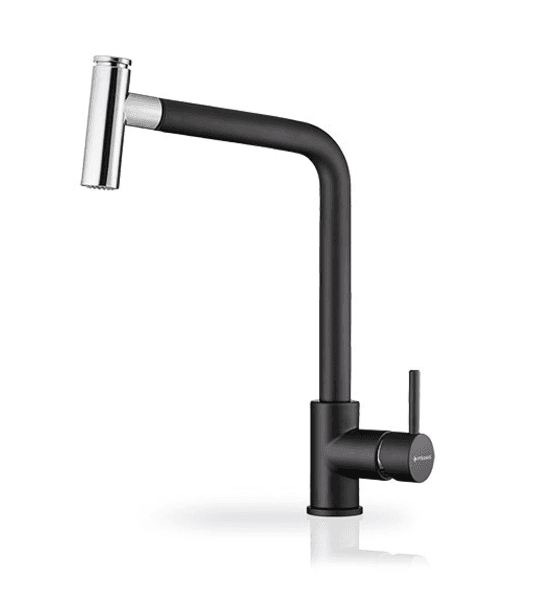 Mitigeur Pyramis Noir Avec Douchette Sonatina Black
