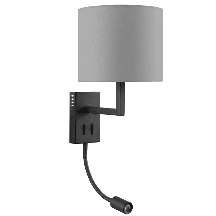 Tete de Lit Corel Led+e27 Nr-Grey