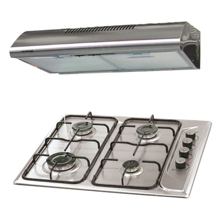 Duo Eco Inox Silverln Hotte Sm 60 + Plaque