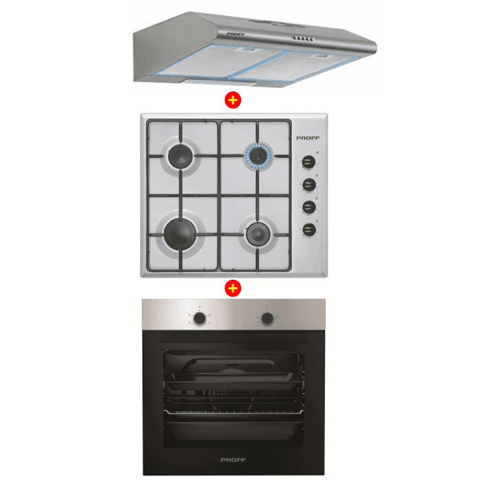 Trio Plaque + Four 601 et Hotte 4500/5500