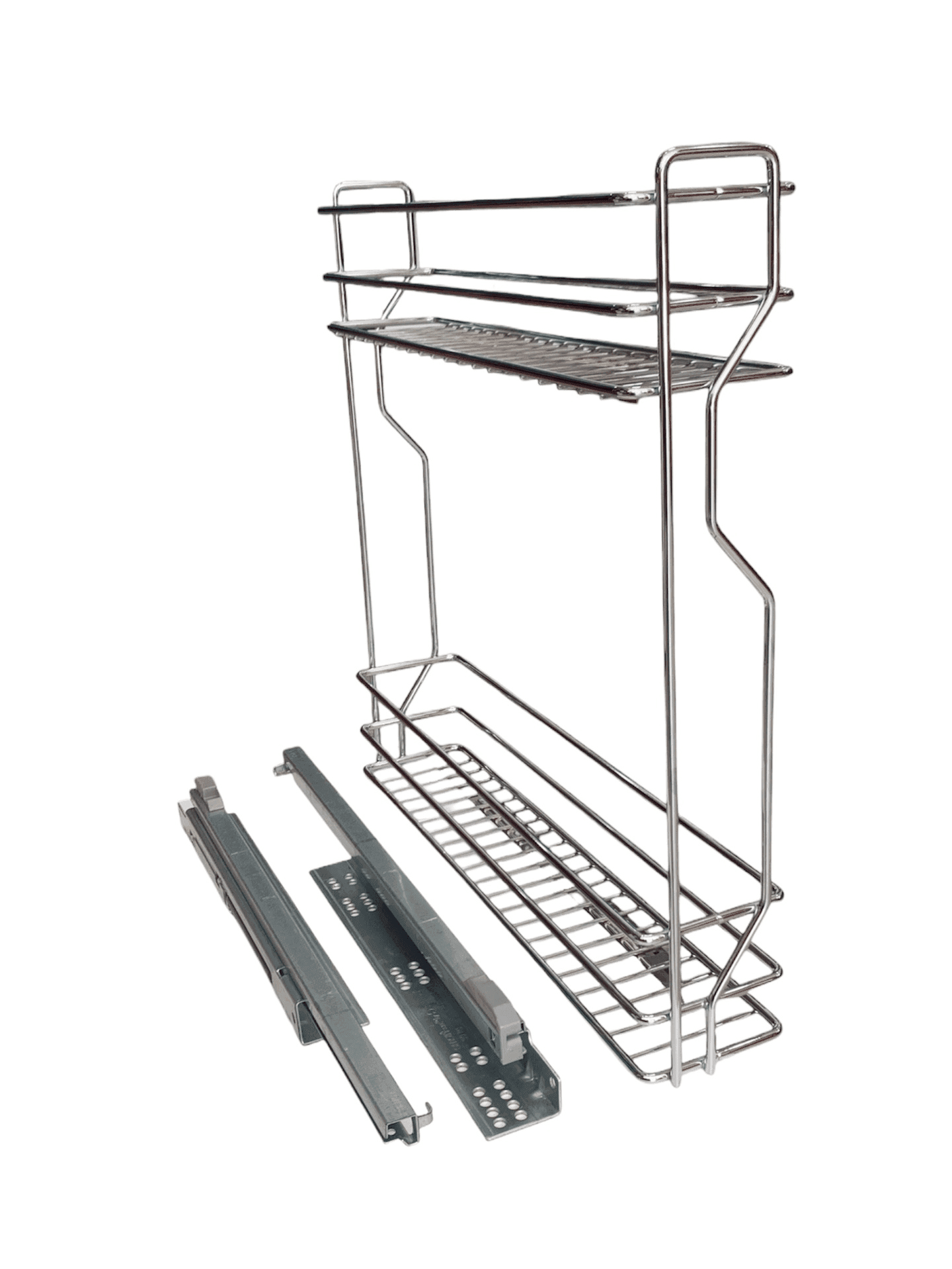 Porte Bouteille 15 Droite Chrome Huzur