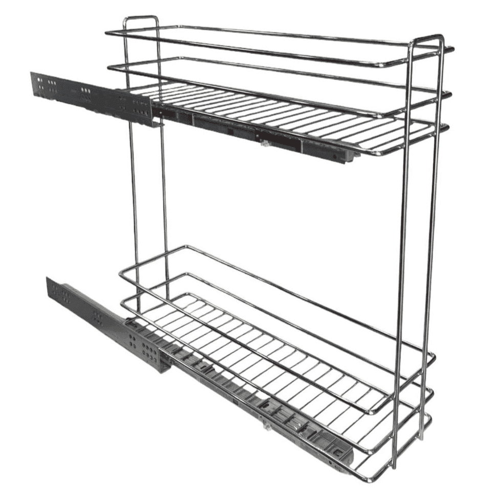 Porte Bouteille 20 Gauche Chrome Huzur