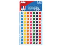 Étiquette Autoadhésive Multicolores APLI diamètre 8mm