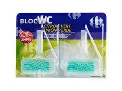 Bloc Cuvette WC Javel Citron Carrefour 2 unités