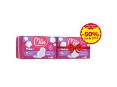 Lot de 2 Serviettes Hygiéniques Medium Normal Mia 10 Unités (2ème à -50%)