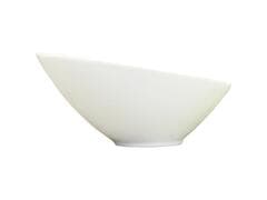 Coupelle inclinée blanche en porcelaine Carrefour Home 21 cm