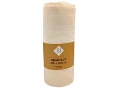 Drap Plat Ecru Tex Home 180x300cm.