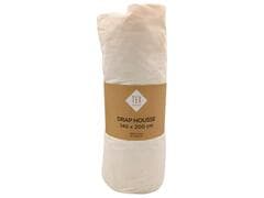 Drap Housse Ecru Tex Home 140x200cm.