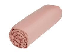 Drap Housse Rose Doux Tex Home 90x200cm.