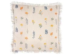 Coussin Blanc avec Fleurs 45x45cm