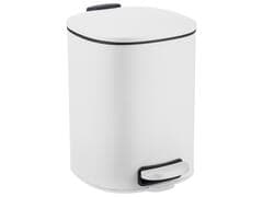 Poubelle à Pédale Blanche Kasa 5L