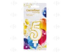 Bougie d'Anniversaire Chiffre 5 Carrefour Home 1 unité