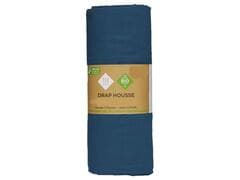 Drap Housse Bleu Foncé Tex Home 180x200 cm