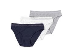 Lot de 3 Slips Femme Dentelle Marine TEX