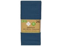 Drap Plat Percal Bleu Foncé Tex Home 240x300 cm