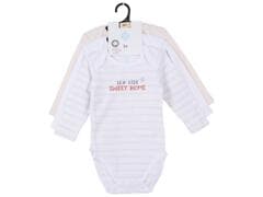 Body pour Bébé Fille Manches Longues en Rose Tex Home 3 pièces
