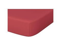Drap Housse Framboise en Percale de Coton Bio Tex Home 90x200 cm