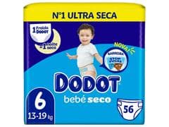 Couches Bébé Bebé Seco Taille 6 (13-18kg) Dodot 56 unités