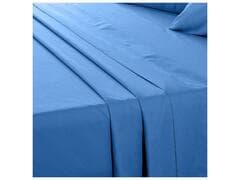 Drap Plat Bleu Tex Home 240x280 cm