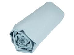 Drap Housse Bleu Clair 100% coton TEX Home 140x200 cm