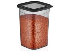 Boîte Alimentaire Carrée Élégante Fumée 1,2L