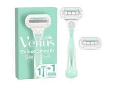 Rasoir Système Deluxe Smooth Sensitive Venus 5 lames + 1 Rasoir + 1 Recharge