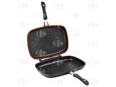 Poêle Double Face Aluminium Granite 36cm Dessini 1 unité.