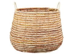 Panier avec Anses en Métal et Pelures de Maïs Kasa 33x40cm