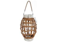 Lanterne Tissée avec Corde Blanche Kasa 30 cm