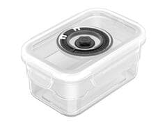 Set Boîtes à Vide Plastique & Pompe Kasa 0,5/0,9/1,9L 4 pièces