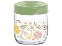 Bocal en Verre Décoré Botanique 42cl