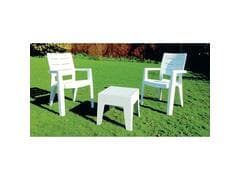 Lots Marina Blanc 2 Chaises avec Table