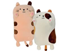 Peluche Chat Douce 2 Couleurs 40 cm