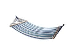 Hamac Rayure en Tissu Raye Bleu/ Blanc 200x150cm